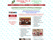 Tablet Screenshot of christmasjoy.com